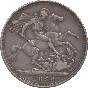 1894 CROWN ( VF ) LVIII 3 - CROWN - Cambridgeshire Coins