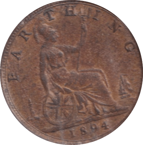 1894 FARTHING ( AUNC ) - Farthing - Cambridgeshire Coins