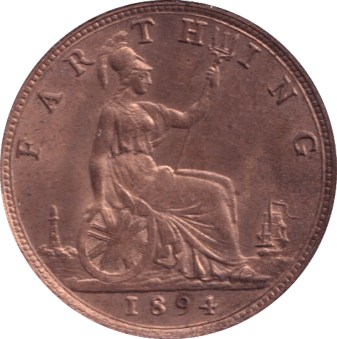 1894 FARTHING ( BU ) - Farthing - Cambridgeshire Coins