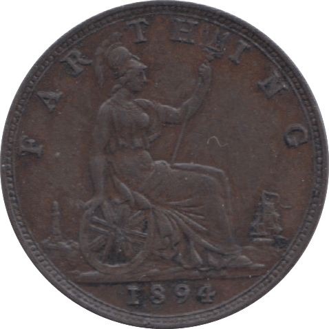 1894 FARTHING ( EF ) 23 - Farthing - Cambridgeshire Coins