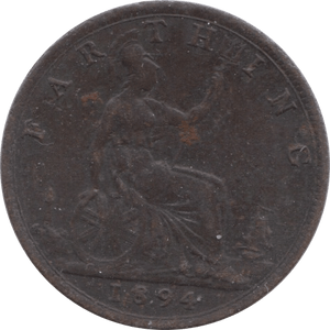1894 FARTHING ( FAIR ) - Farthing - Cambridgeshire Coins