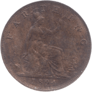 1894 FARTHING ( UNC ) 18 - Farthing - Cambridgeshire Coins