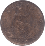 1894 FARTHING ( UNC ) 18 - Farthing - Cambridgeshire Coins