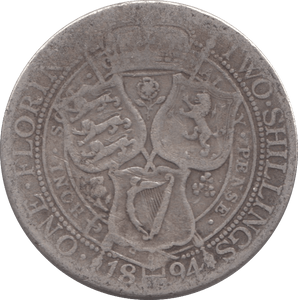 1894 FLORIN ( NF ) 2 - Florin - Cambridgeshire Coins