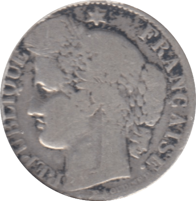 1894 FRANCE SILVER 50 CENTS - SILVER WORLD COINS - Cambridgeshire Coins