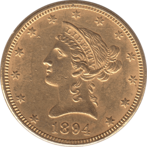 1894 GOLD 10 DOLLAR USA - Gold World Coins - Cambridgeshire Coins