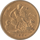 1894 GOLD HALF SOVEREIGN ( GVF ) 2 - Half Sovereign - Cambridgeshire Coins