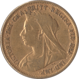 1894 GOLD HALF SOVEREIGN ( GVF ) 2 - Half Sovereign - Cambridgeshire Coins