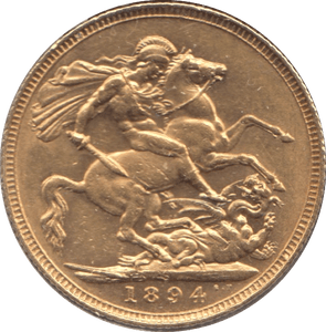 1894 GOLD SOVEREIGN ( AUNC ) SYDNEY MINT - Sovereign - Cambridgeshire Coins