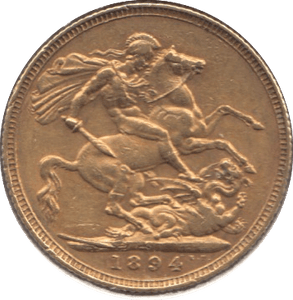 1894 GOLD SOVEREIGN ( GVF ) - Sovereign - Cambridgeshire Coins