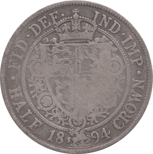 1894 HALFCROWN ( FAIR ) - Halfcrown - Cambridgeshire Coins
