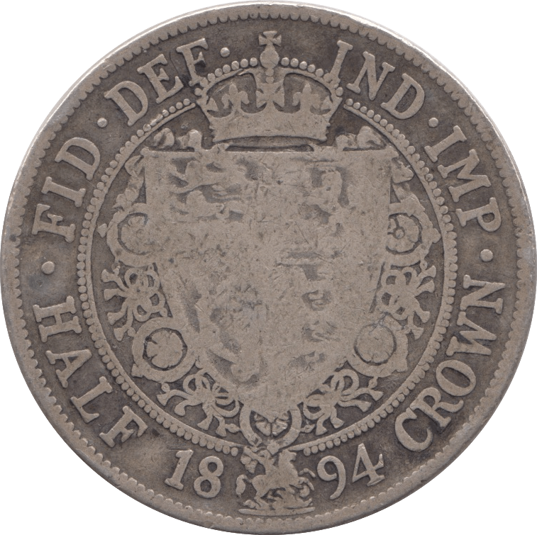 1894 HALFCROWN ( FINE ) 11 - Halfcrown - Cambridgeshire Coins