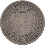 1894 HALFCROWN ( FINE ) 11 - Halfcrown - Cambridgeshire Coins