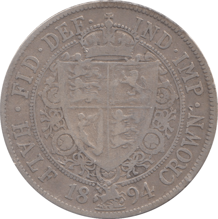 1894 HALFCROWN ( FINE ) 5 - HALFCROWN - Cambridgeshire Coins