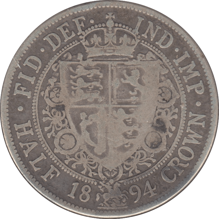 1894 HALFCROWN ( FINE ) 7 - HALFCROWN - Cambridgeshire Coins
