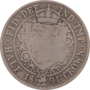 1894 HALFCROWN ( NF ) 4 - HALFCROWN - Cambridgeshire Coins