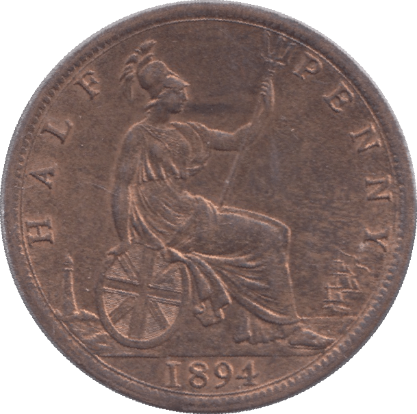 1894 HALFPENNY ( UNC ) - Halfpenny - Cambridgeshire Coins