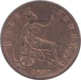 1894 HALFPENNY ( UNC ) - Halfpenny - Cambridgeshire Coins