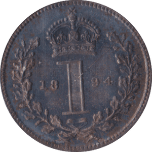 1894 MAUNDY ONE PENNY ( UNC ) - Maundy Coins - Cambridgeshire Coins