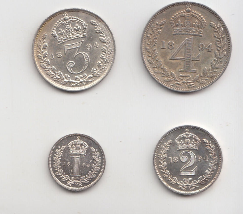1894 MAUNDY SET VICTORIA - Maundy Set - Cambridgeshire Coins