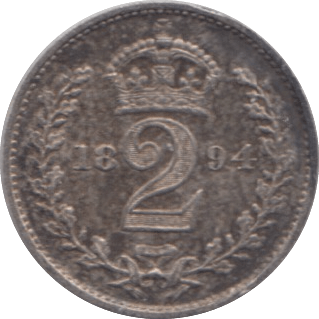 1894 MAUNDY TWOPENCE ( EF ) - Maundy Coins - Cambridgeshire Coins