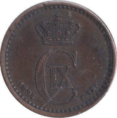 1894 ONE ORE DENMARK - WORLD COINS - Cambridgeshire Coins