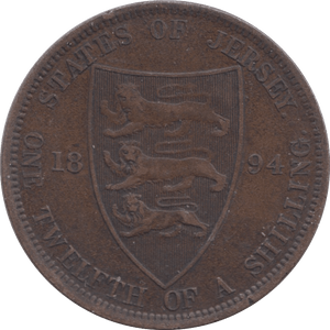 1894 ONE PENNY JERSEY - WORLD COIN - Cambridgeshire Coins