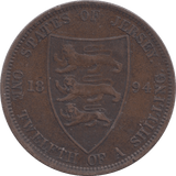 1894 ONE PENNY JERSEY - WORLD COIN - Cambridgeshire Coins
