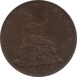 1894 PENNY 1 ( GVF ) 2 - Penny - Cambridgeshire Coins