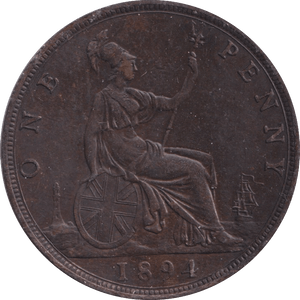 1894 PENNY ( EF ) - Penny - Cambridgeshire Coins