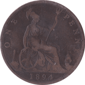 1894 PENNY ( F ) - Penny - Cambridgeshire Coins