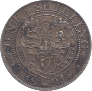 1894 SHILLING ( GVF ) 13 - Shilling - Cambridgeshire Coins