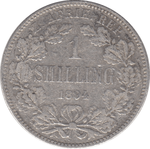 1894 SILVER 1 SHILLING SOUTH AFRICA - SILVER WORLD COINS - Cambridgeshire Coins