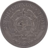 1894 SILVER 2 1/2 SHILLINGS SOUTH AFRICA - SILVER WORLD COINS - Cambridgeshire Coins