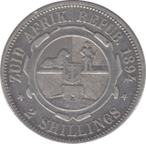 1894 SILVER 2 SHILLINGS SOUTH AFRICA - SILVER WORLD COINS - Cambridgeshire Coins
