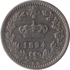 1894 SILVER 20 CENTESIMI ITALY - SILVER WORLD COINS - Cambridgeshire Coins