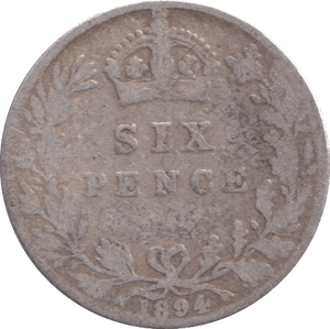 1894 SIXPENCE ( NF ) - Sixpence - Cambridgeshire Coins