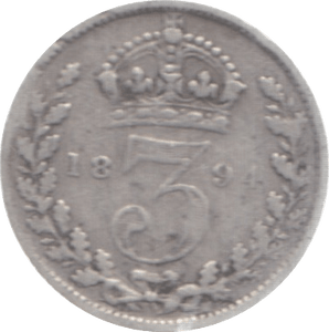 1894 THREEPENCE ( FAIR ) 3 - Threepence - Cambridgeshire Coins