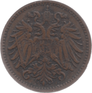 1895 1 HELLER AUSTRO-HUNGARY - WORLD COINS - Cambridgeshire Coins