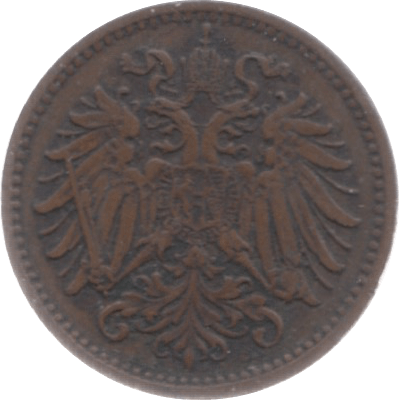 1895 1 HELLER AUSTRO-HUNGARY - WORLD COINS - Cambridgeshire Coins