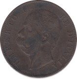 1895 10 CENTESIMI ITALY - WORLD COINS - Cambridgeshire Coins