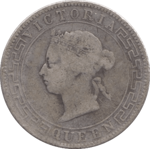 1895 CEYLON 5 CENTS - WORLD COINS - Cambridgeshire Coins