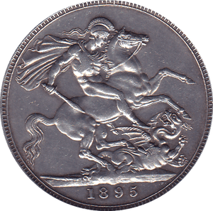 1895 CROWN ( EF ) CLEANED - Crown - Cambridgeshire Coins