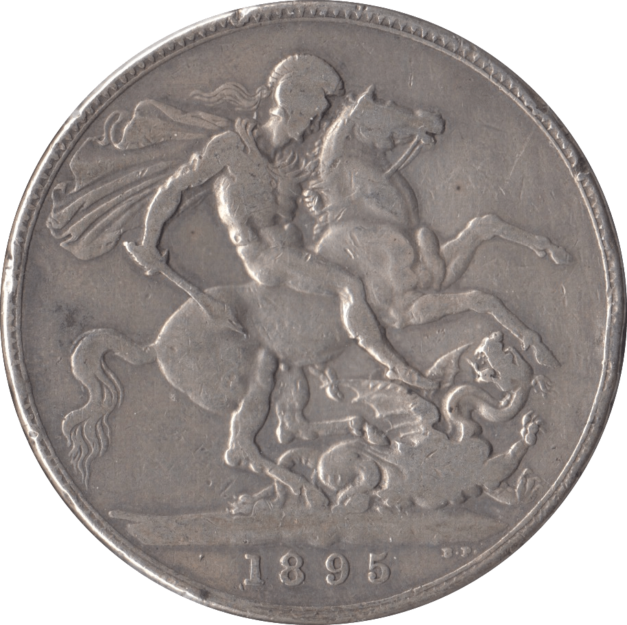 1895 CROWN ( FINE ) LVIII - Crown - Cambridgeshire Coins