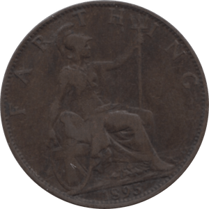 1895 FARTHING 2 ( VF ) 60 - Farthing - Cambridgeshire Coins