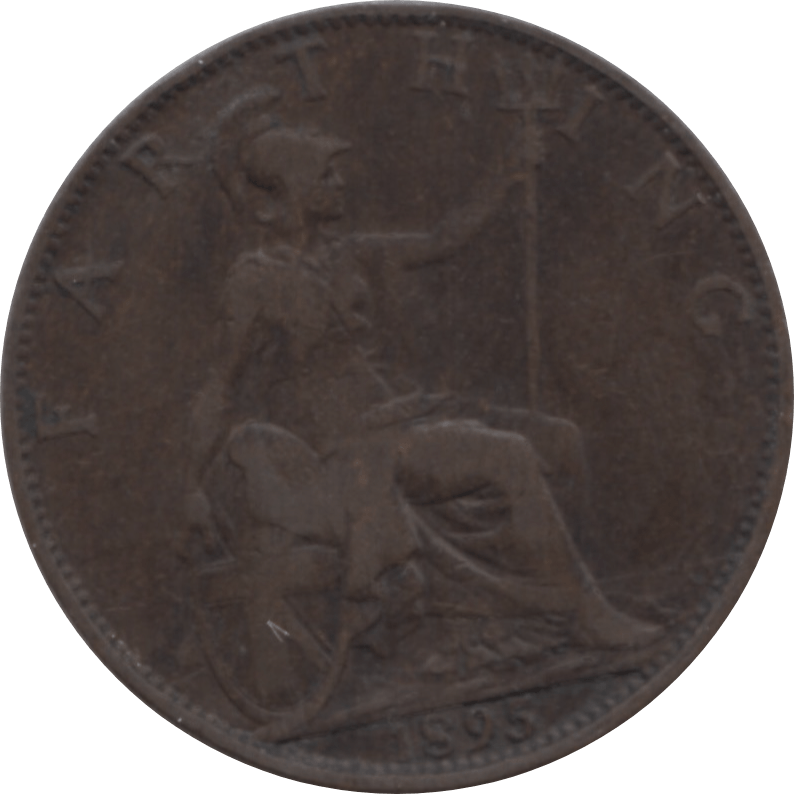 1895 FARTHING 2 ( VF ) 60 - Farthing - Cambridgeshire Coins