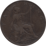 1895 FARTHING 2 ( VF ) 60 - Farthing - Cambridgeshire Coins