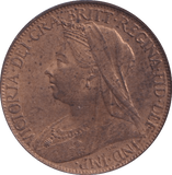 1895 FARTHING ( BU ) - Farthing - Cambridgeshire Coins