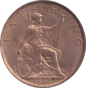 1895 FARTHING ( BU ) - Farthing - Cambridgeshire Coins