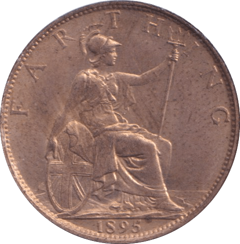 1895 FARTHING ( BU ) - Farthing - Cambridgeshire Coins